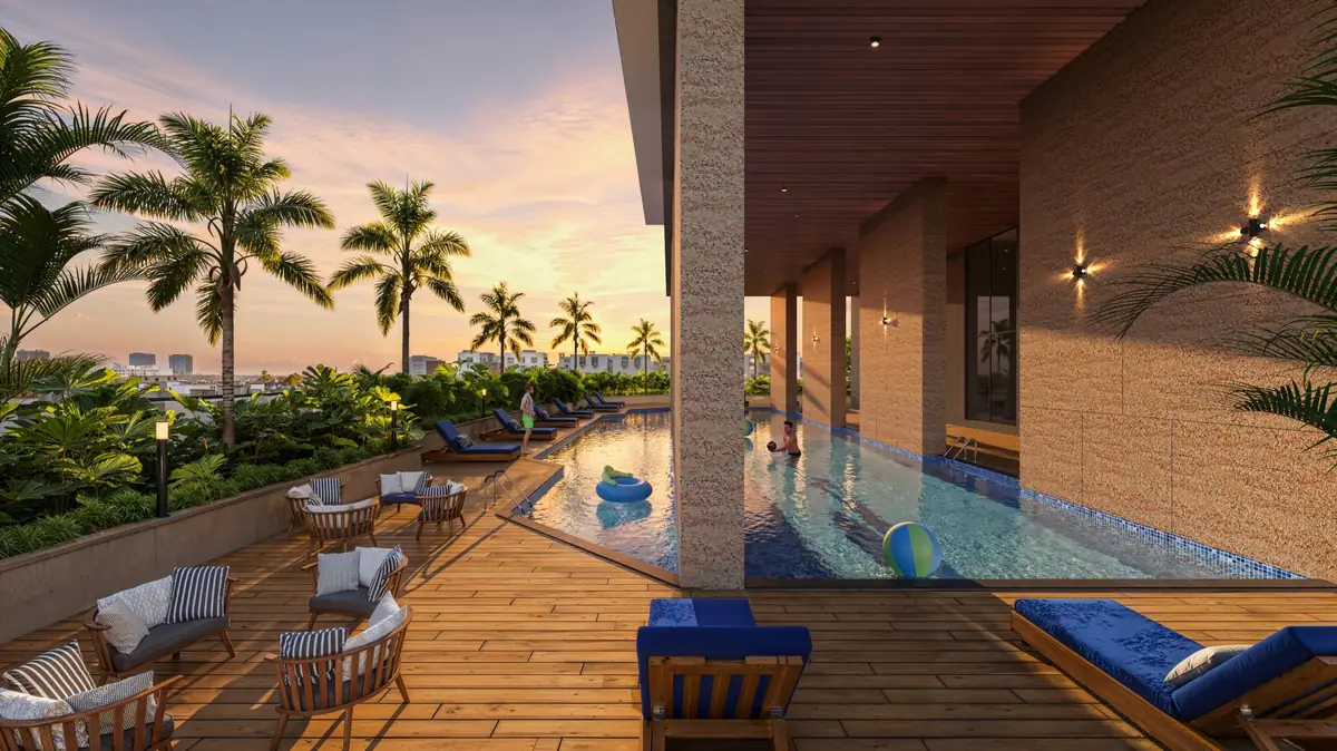 Pool and sun decks